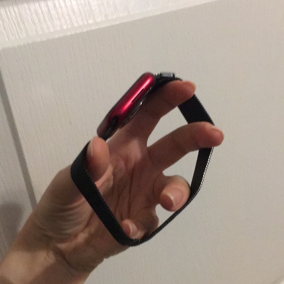 Black Steel Mesh Apple Watch Band - Picture 14 of 15